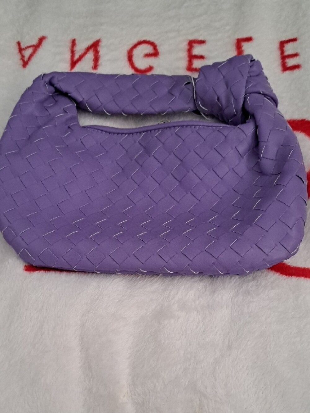 Purple Woven Bag Purse - Stylish Women's - Picture 5 of 8